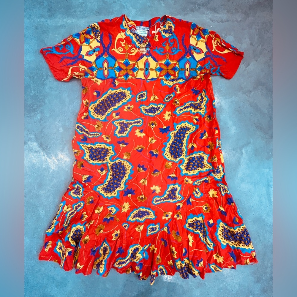 Patterned Vintage Summer Dress